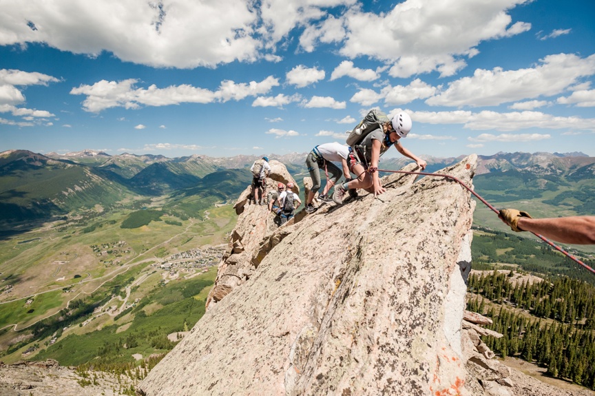 Mountaineering in Crested Butte, Colorado.